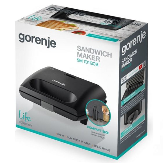Сандвич мейкър GORENJE SM701GCB