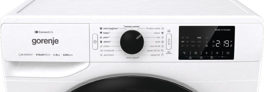 Пералня GORENJE WPNEI82A1SWIFI 8.0 kg, 1200 об/min, ИНВЕРТОРЕН МОТОР