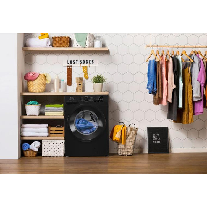Пералня GORENJE WPNEI84A1SW/B, 8 кг, ConnectLife, 1400 об/мин. Черна