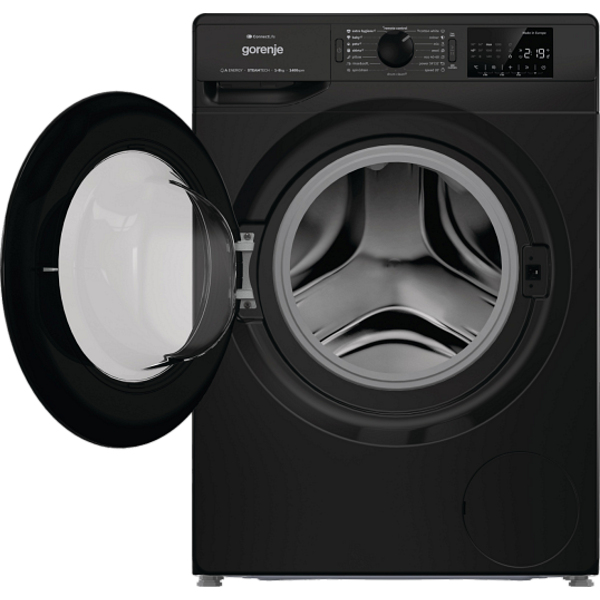 Пералня GORENJE WPNEI84A1SW/B, 8 кг, ConnectLife, 1400 об/мин. Черна