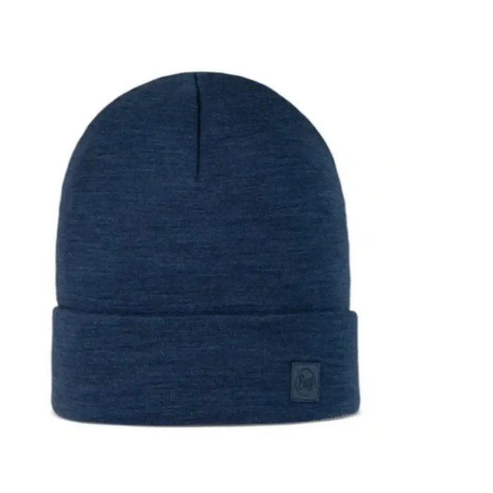 gorro BUFF MERINO HEAVYWEIGHT BEANIE SOLID NIGHT BLUE