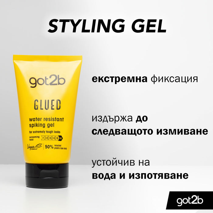 Водоустойчив гел за коса Glued, 150 ml