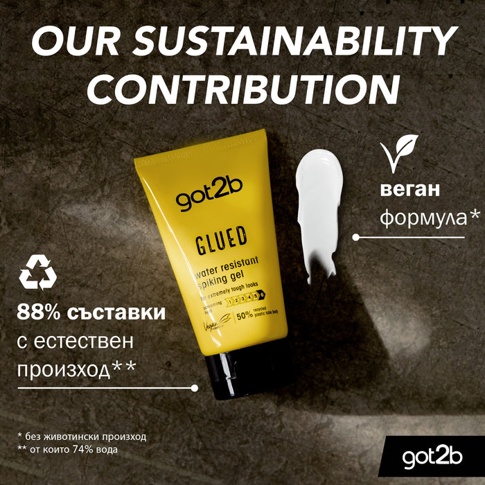 Водоустойчив гел за коса Glued, 150 ml