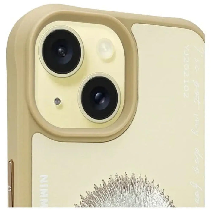 Готин калъф за очила Nimmy за iPhone 15 - бежов