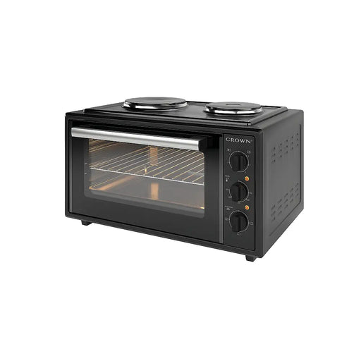Готварска печка (мини) Crown CMO 455BF 2 ток Черен