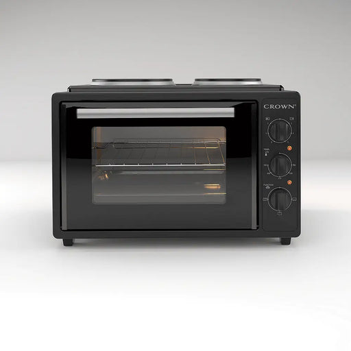 Готварска печка (мини) Crown CMO 355BF 2 ток Черен