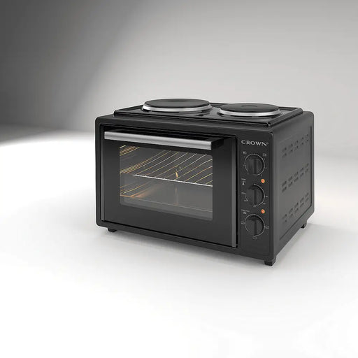 Готварска печка (мини) Crown CMO 355BF 2 ток Черен