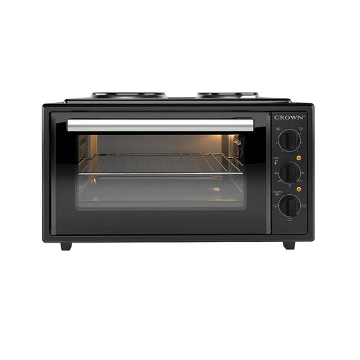 Готварска печка (мини) Crown CMO 455BF 2 ток Черен