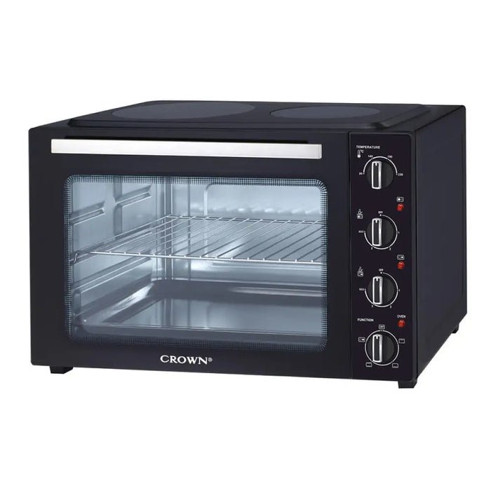 Готварска печка (мини) Crown CMO 482CER 2 ток Черен