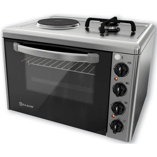 Готварска печка мини Елдом 213VF NEW 1 ток 1 газ INOX