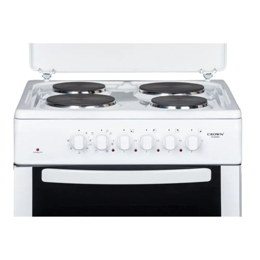 Готварска печка (ток) Crown CR 60E60V 4 ток Бял