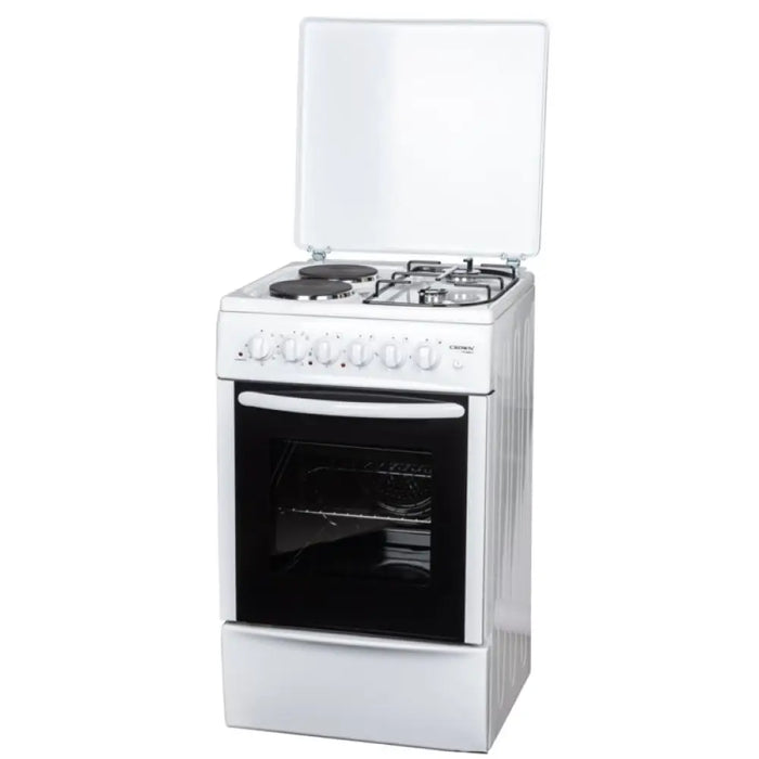 Готварска печка (ток/газ) Crown CR 5050V 2 газ 2ток Бял