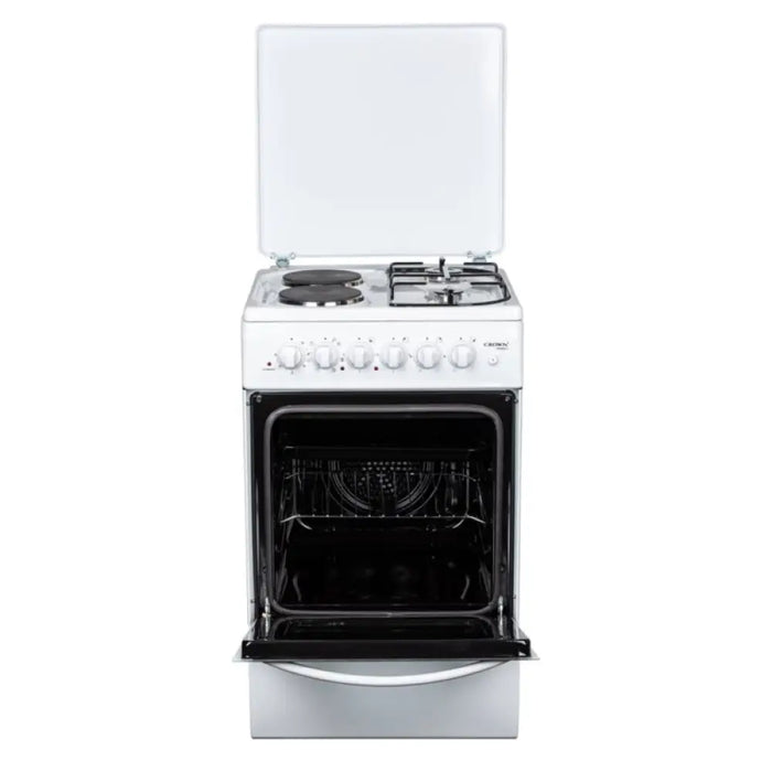 Готварска печка (ток/газ) Crown CR 5050V 2 газ 2ток Бял