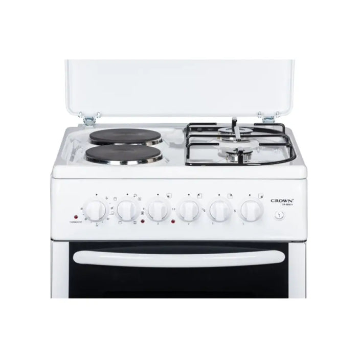 Готварска печка (ток/газ) Crown CR 5050V 2 газ 2ток Бял