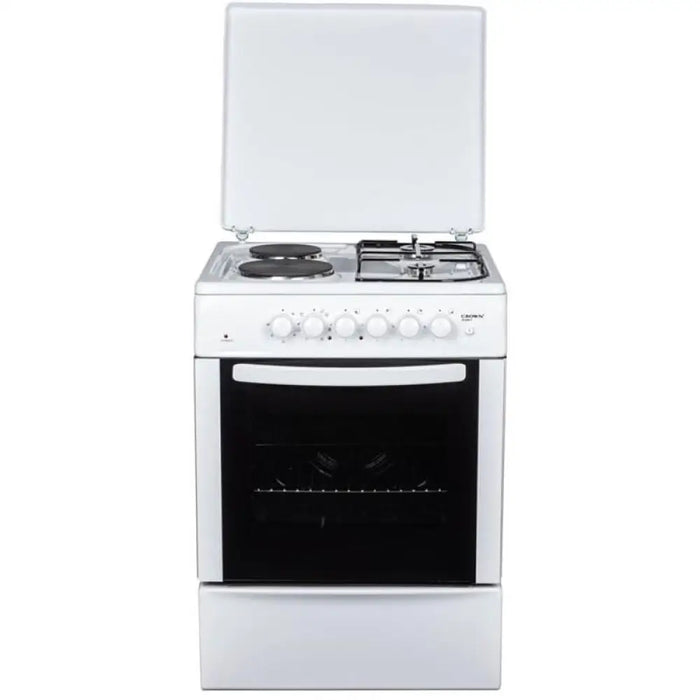 Готварска печка (ток/газ) Crown CR 6060V 2 газ 2ток Бял