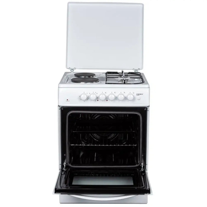 Готварска печка (ток/газ) Crown CR 6060V 2 газ 2ток Бял