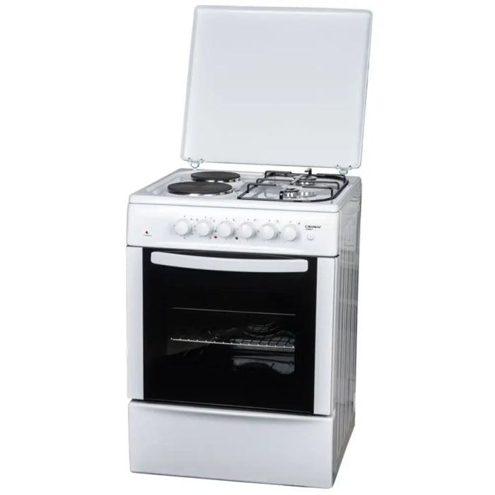 Готварска печка (ток/газ) Crown CR 6060V 2 газ 2ток Бял