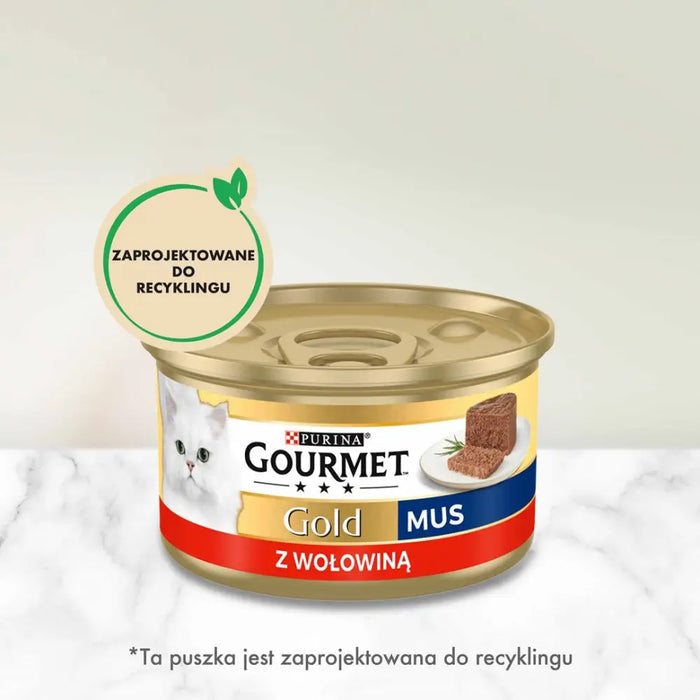 GOURMET Gold Beef - мокра храна за котки - 85гр