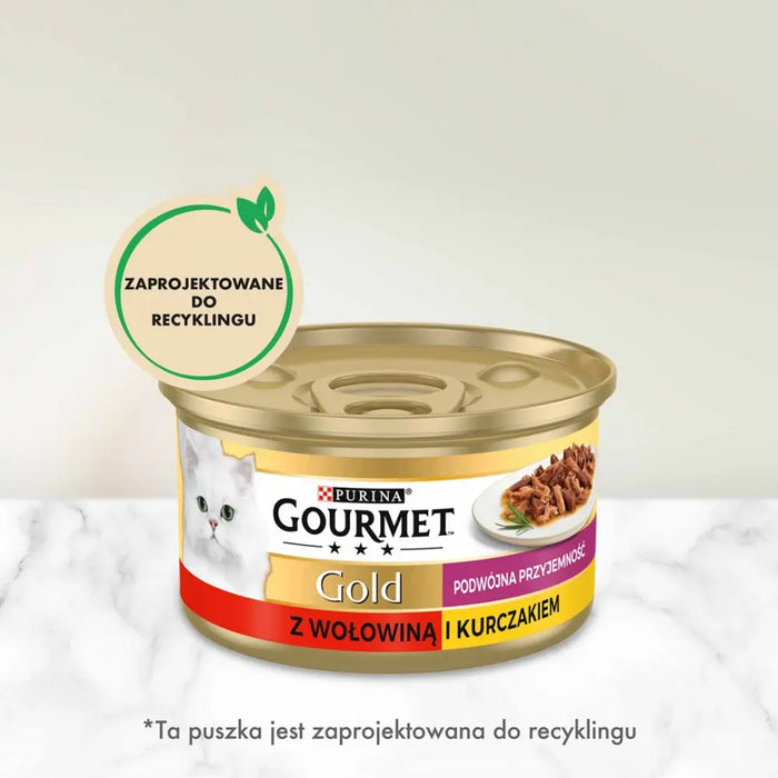 Gourmet Gold - Микс телешко и пилешко 85гр