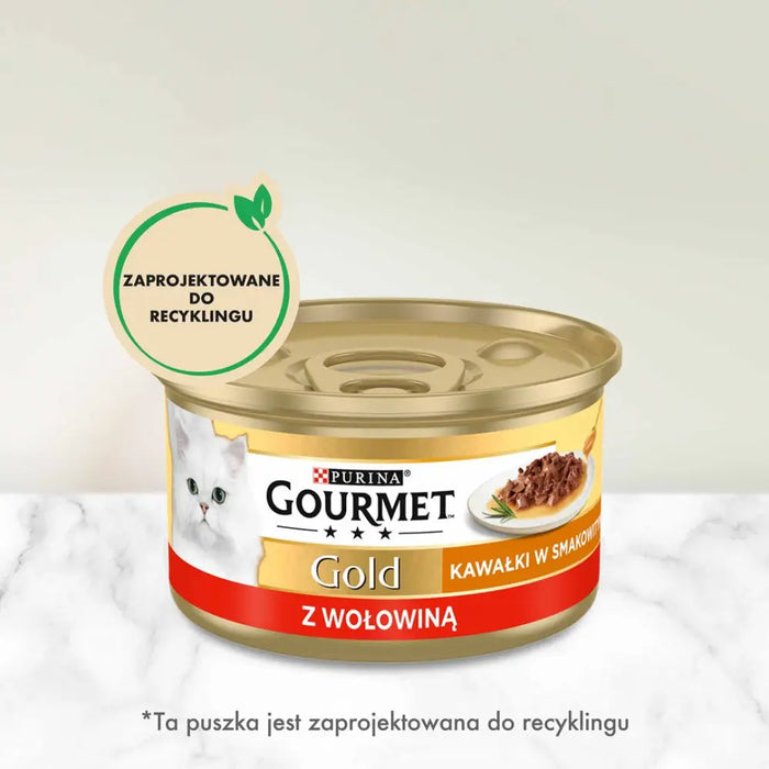 GOURMET Gold Sauce Delight Beef - мокра котешка храна - 85гр