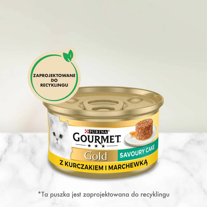 GOURMET GOLD - Солена торта с пиле и моркови 85гр