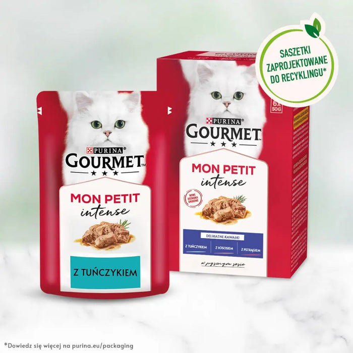 GOURMET Mon Petit Fish Mix - мокра храна за котки - 6 х 50гр