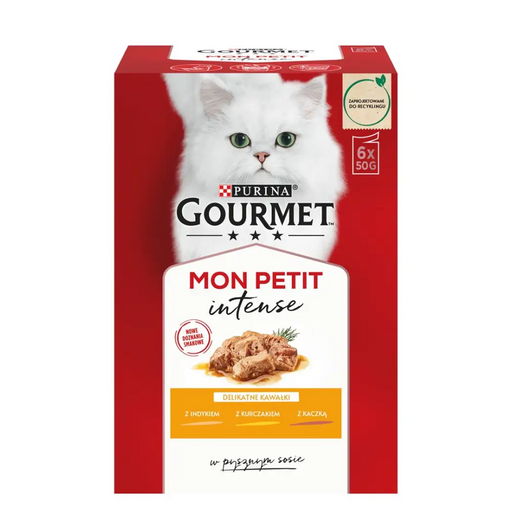 GOURMET Mon Petit Poultry Mix - мокра храна за котки - 6 х