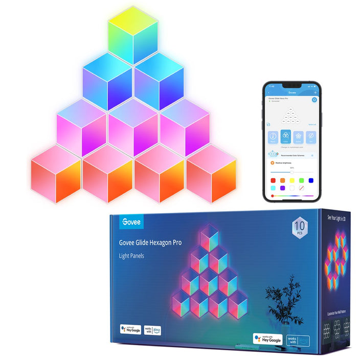 Govee Glide Hexa Pro Умна стенна лампа Wi-Fi/Bluetooth 72 W