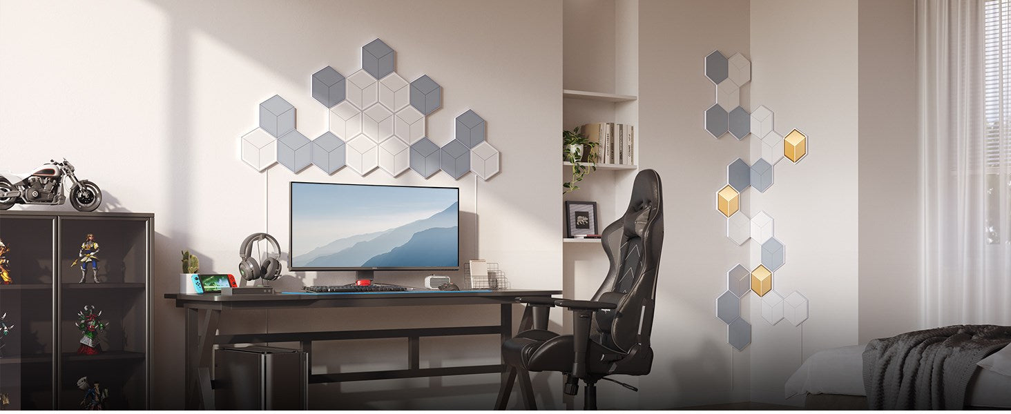 Govee H606A Glide шестоъгълни светлинни панели Ultra 7-пакет | LED осветление | RGBIC, 2.4 GHz Wi-Fi, Bluetooth