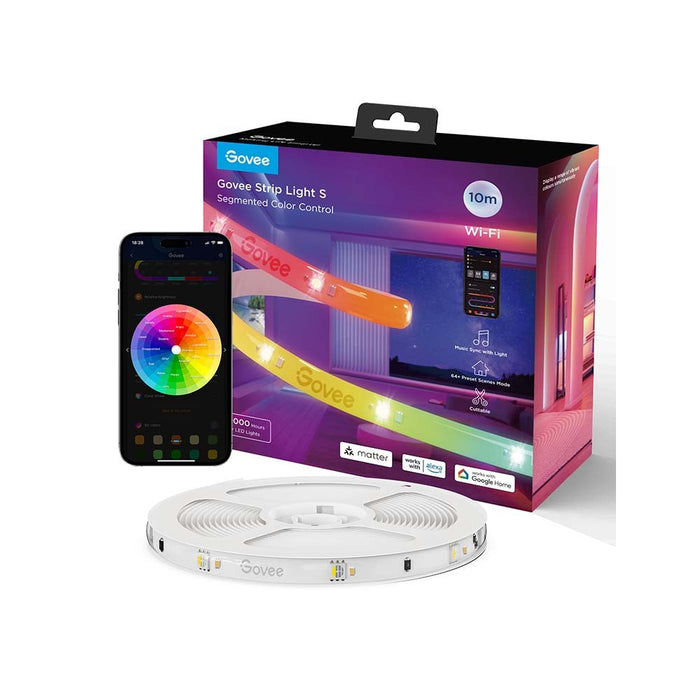 Govee Strip Light S Сегментирана интелигентна лента Wi-Fi/Bluetooth 36 W