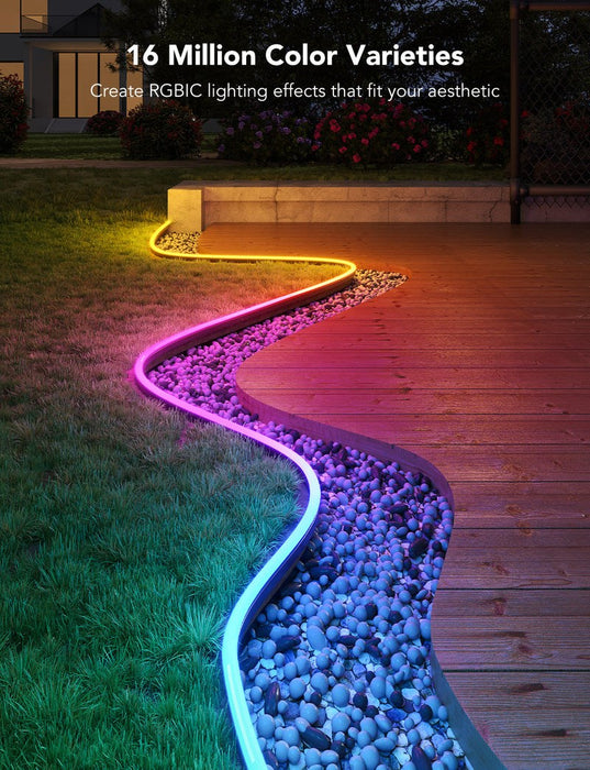 Govee H61A8 Външна неонова LED лента 10 м с Wi-Fi, Bluetooth и RGBIC
