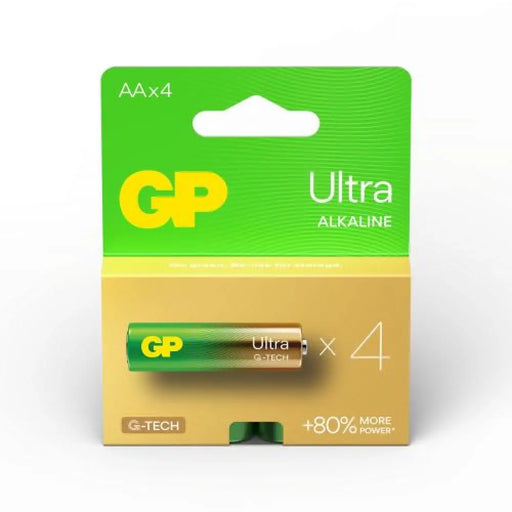 GP Battery (AA) Alkaline ULTRA LR6/AA 15AU-U21 (4 batteries