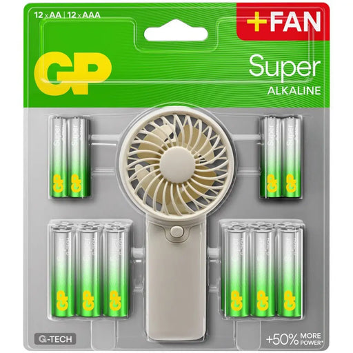 GP SUMMER PACK Алкални батерии Super AA x 12 бр. + Super