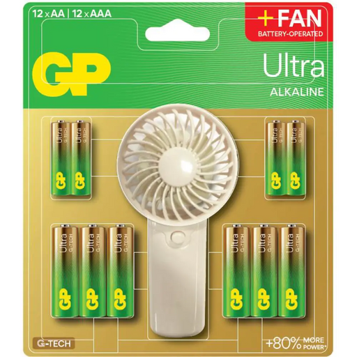 GP SUMMER PACK Алкални батерии ULTRA AA x 12 бр. + ULTRA