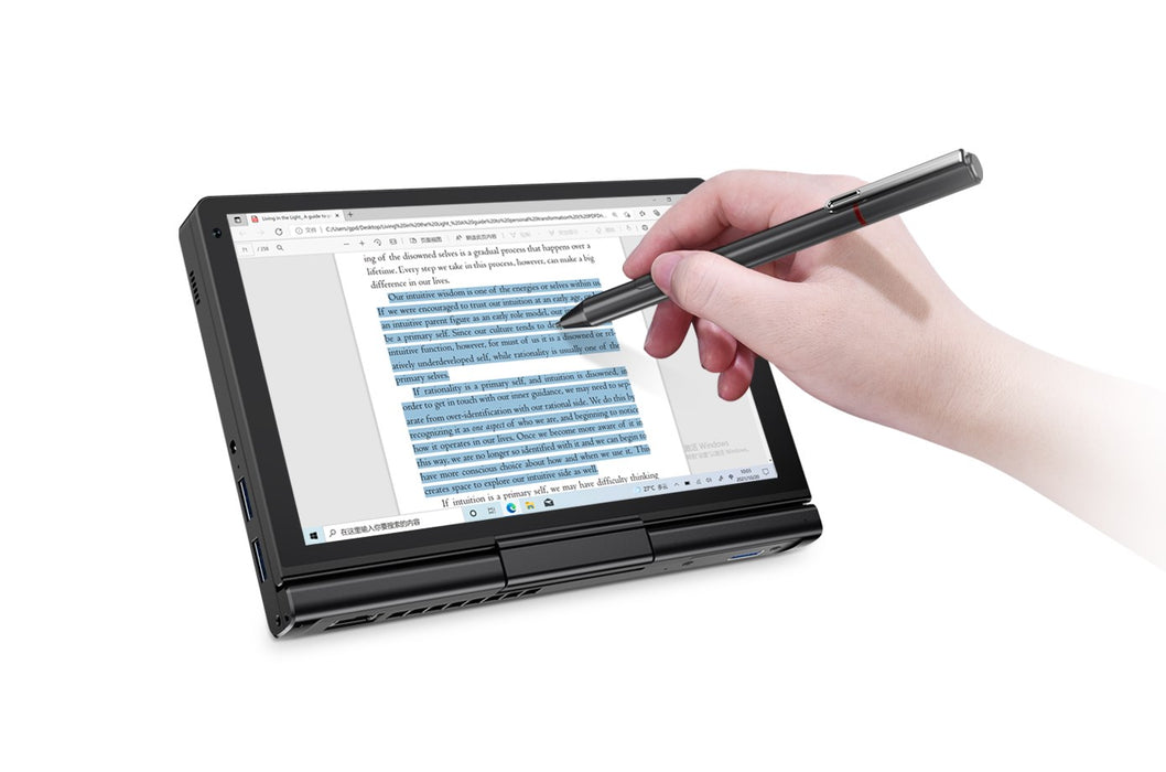 Лаптоп GPD Pocket 3K1 i3-1125G4/8" WUXGA (1920x1200) сензорен екран IPS/x360/LAN/16GB/SSD 512GB/BT/BLKB/FPR/x360/Win 11 Graphite