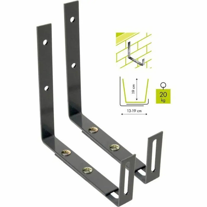 Градинска Поставка Garden ID Wall Hook Черен