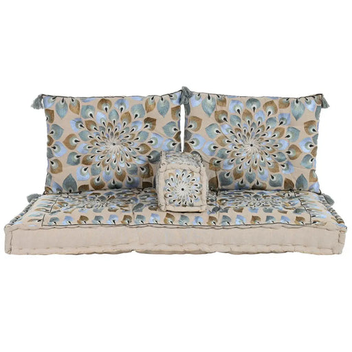 Градинско кресло DKD Home Decor Син Бежов 155 x 76 x 65 cm