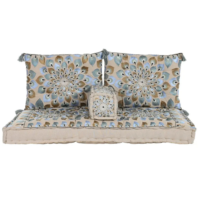 Градинско кресло DKD Home Decor Син Бежов 155 x 76 x 65 cm