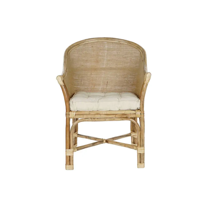 Градинско кресло DKD Home Decor Бял Кафяв 66 x 50 x 90 cm