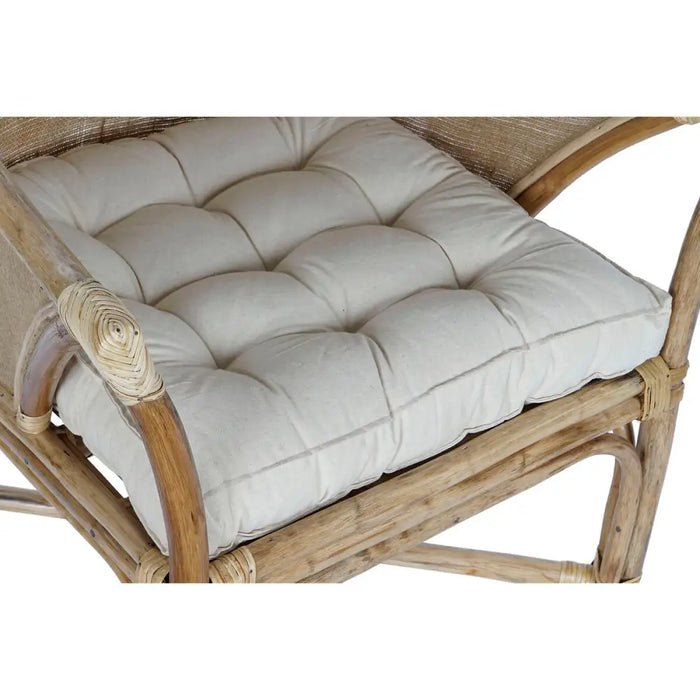 Градинско кресло DKD Home Decor Бял Кафяв 66 x 50 x 90 cm