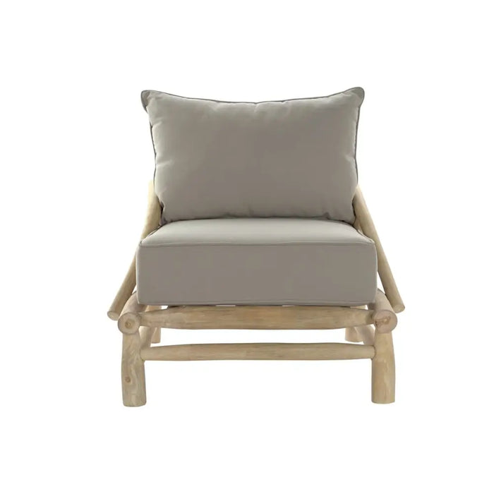 Градинско кресло DKD Home Decor Естествен Светло сив 82 x
