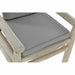 Градинско кресло DKD Home Decor Естествен Светло сив Тик 65