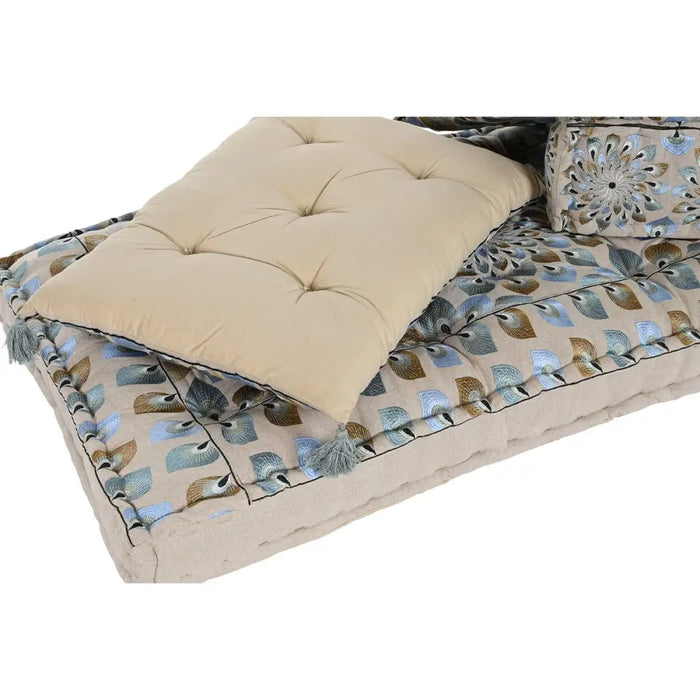 Градинско кресло DKD Home Decor Син Бежов 155 x 76 x 65 cm