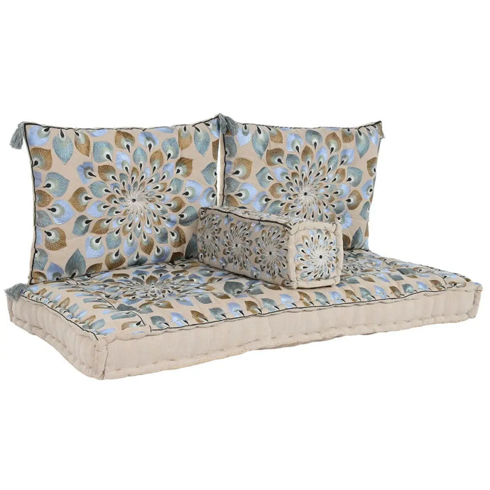 Градинско кресло DKD Home Decor Син Бежов 155 x 76 x 65 cm