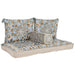 Градинско кресло DKD Home Decor Син Бежов 155 x 76 x 65 cm
