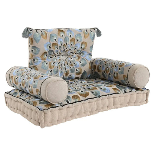 Градинско кресло DKD Home Decor Син Бежов 90 x 55 x 18 cm