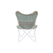 Градинско кресло DKD Home Decor Син Бял Зелен Желязо 74 x