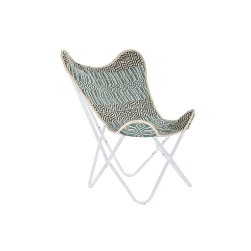 Градинско кресло DKD Home Decor Син Бял Зелен Желязо 74 x