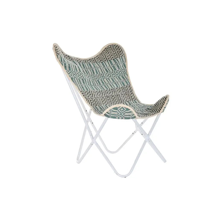Градинско кресло DKD Home Decor Син Бял Зелен Желязо 74 x
