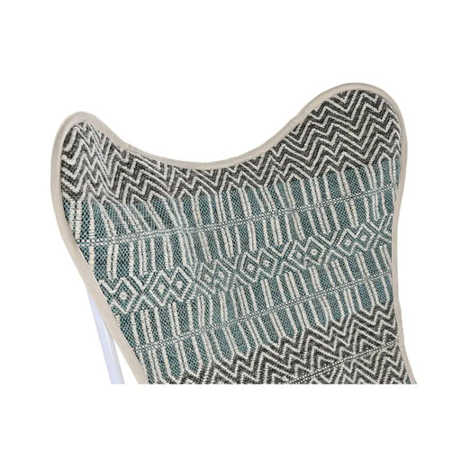 Градинско кресло DKD Home Decor Син Бял Зелен Желязо 74 x